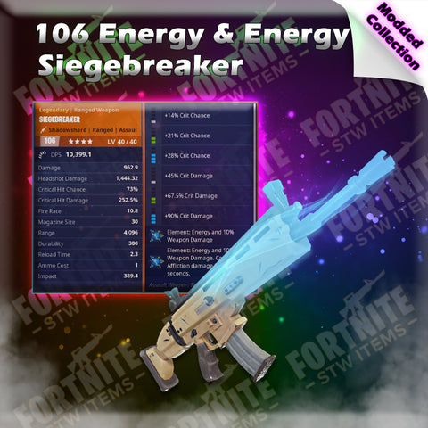 Modded 106 Energy & Energy Siegebreaker - 8 perk