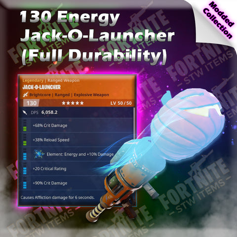 130 FULL DURABILITY Energy Jack-O-Launcher