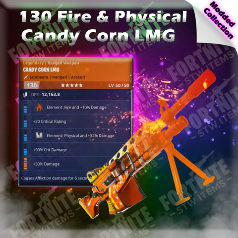 Modded 130 Fire & Physical Candy Corn LMG