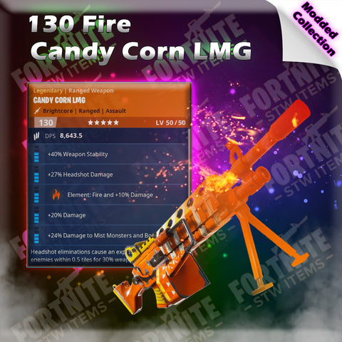 Modded 130 Fire Candy Corn LMG (374.8/375)