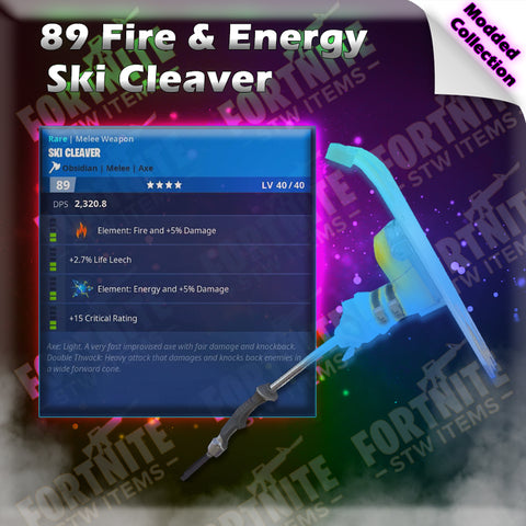 Modded 89 Fire & Energy Ski Cleaver (189.7/190 Dura)
