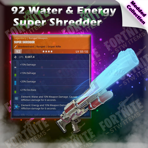 Modded 92 Water & Energy Super Shredder - 6 perk