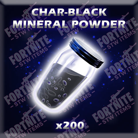 200 X Char-Black Mineral Powder