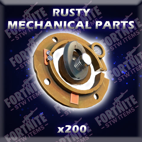 200 x Rusty Mechanical Parts